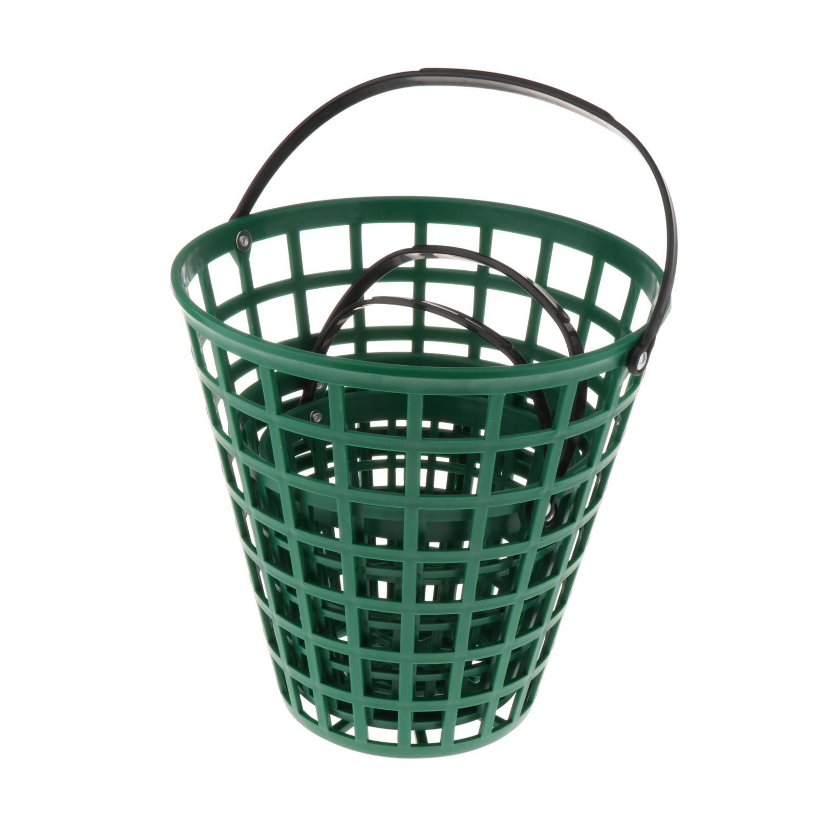 Unbreakable Golf Ball Basket, Golfball Container with Handle Ball Holder Contains 25/50/100 Balls Range Accessories