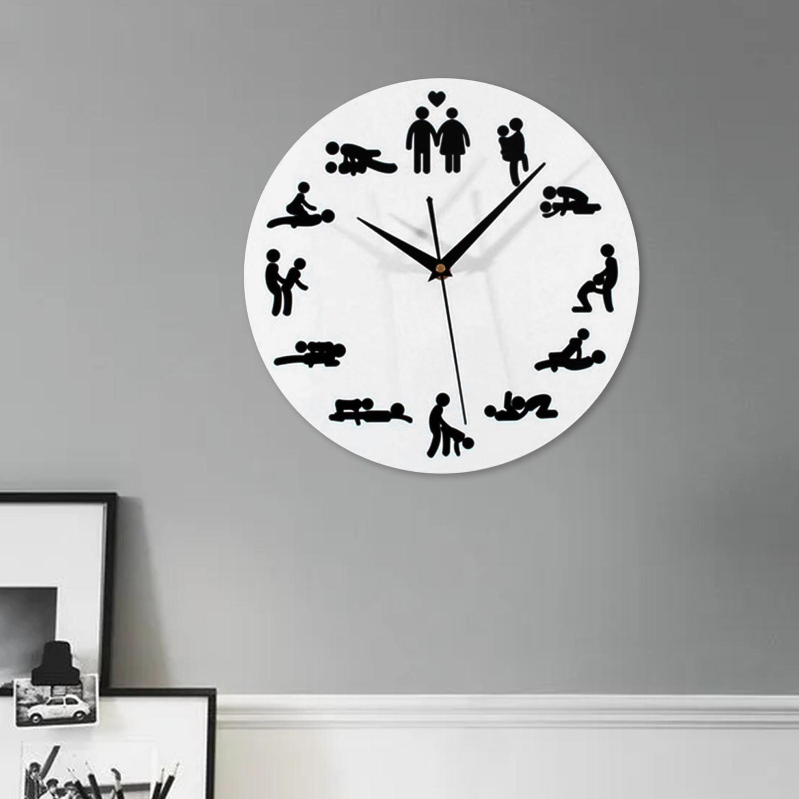Silent Wall Clock Sex Positions Wall Decor Clock Wall Watch for Living Room