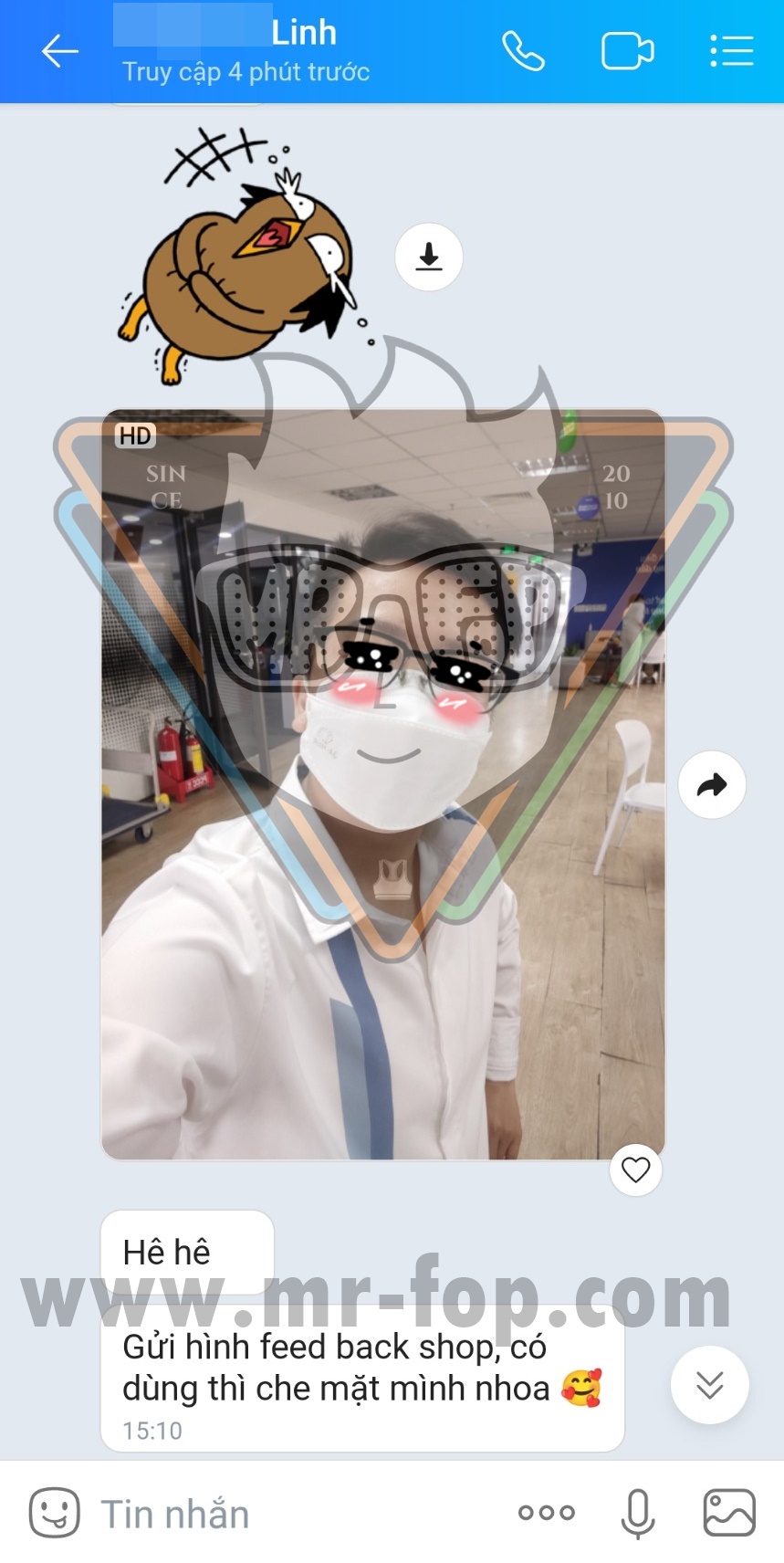 Áo vải lưới móc gài hông trái Tomboy Transguy