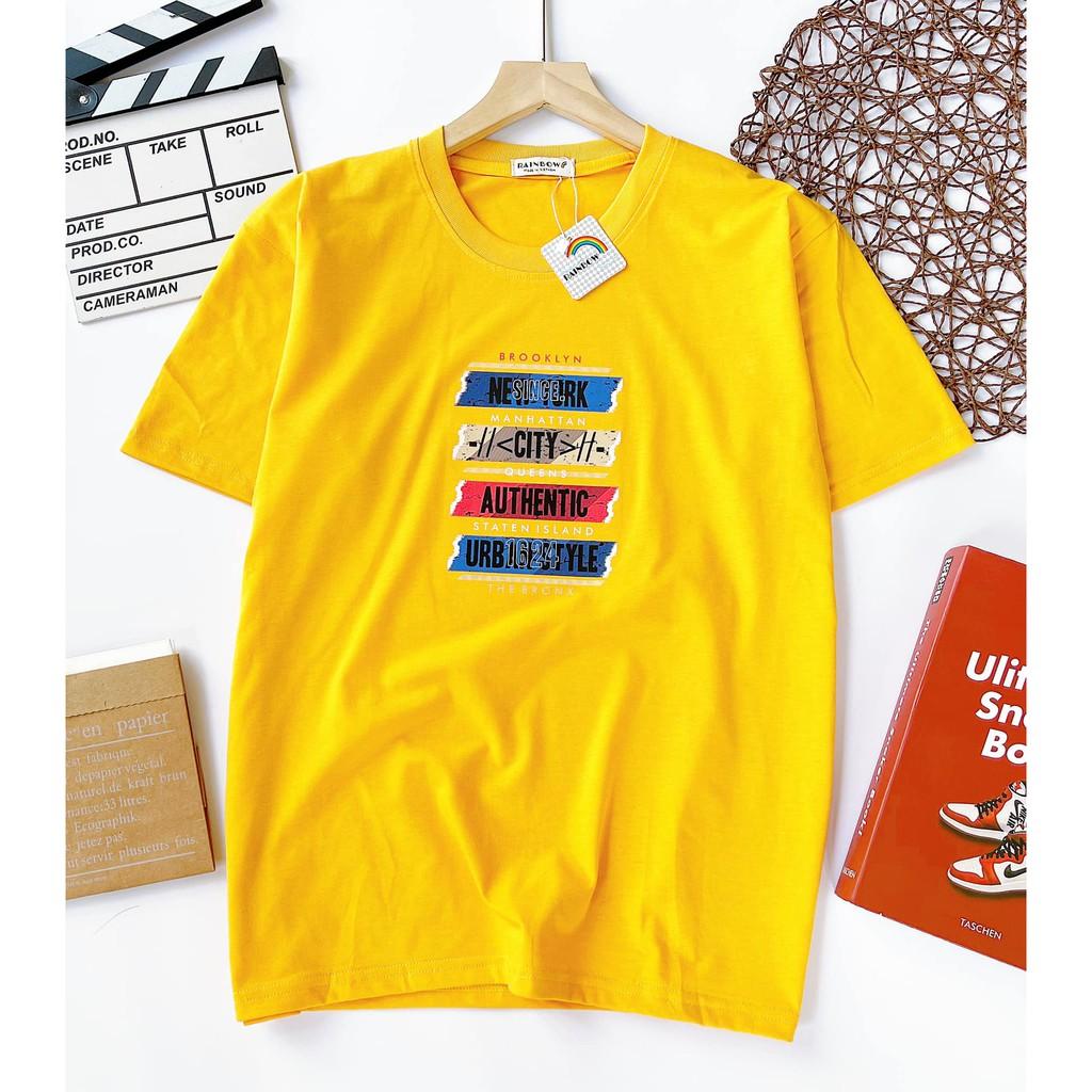 ÁO THUN FREESIZE UNISEX COTTON LOẠI 1 - FORM RỘNG - RAINBOW - VẢI SIÊU MỀM MỊN THOÁNG MÁT