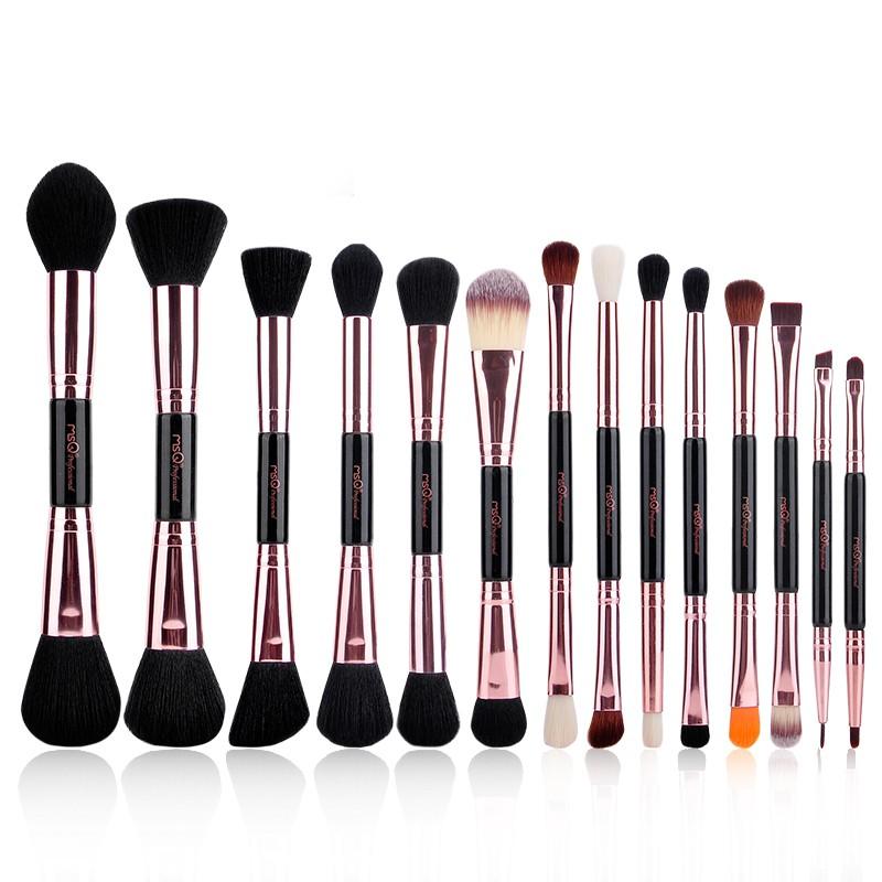 Bộ cọ 2 đầu MSQ New Arrival 14 cái Makeup Brushes Set (lông thú)