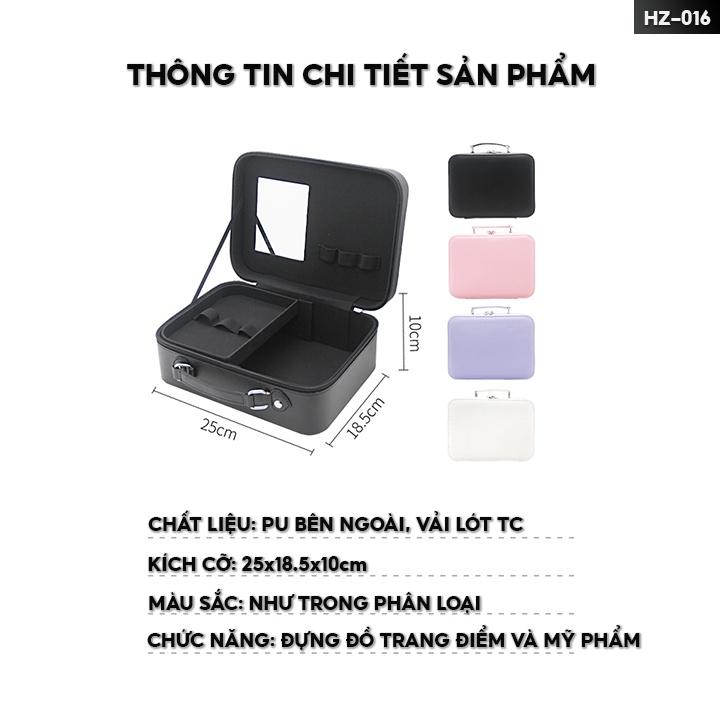 Túi Hộp Đựng Mỹ Phẩm Du Lịch Tiện Lợi Nhiều Màu Sắc Chứa Được Nhiều Dụng Cụ Trang Điểm HZ-016