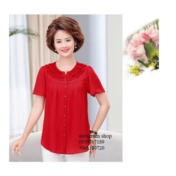 Tk380720-ÁO KIỂU TRUNG NIÊN QUÝ CÔ