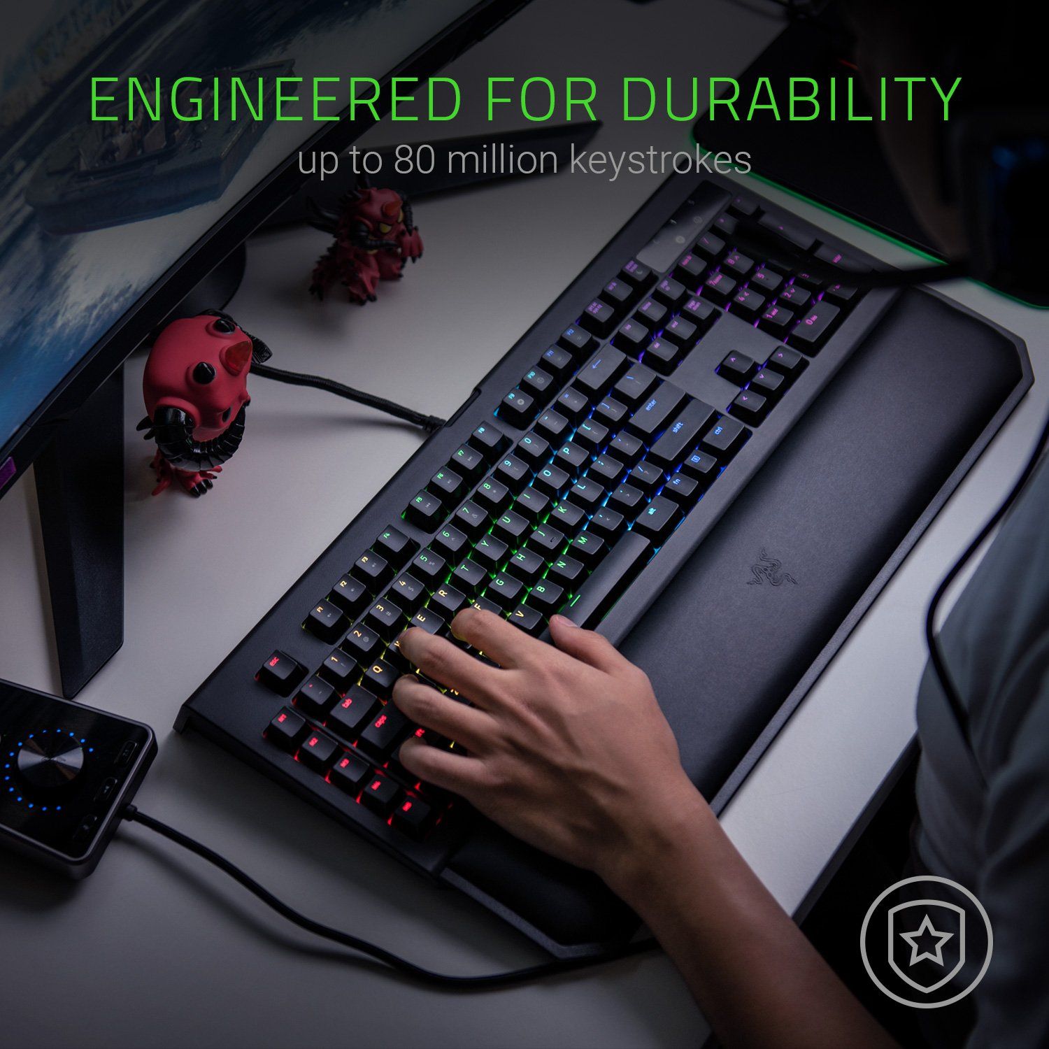 Tấm kê tay bàn phím Razer Ergonomic Wrist Rest For Mini Keyboards_RC21-01720100-R3M1- HÀNG CHÍNH HÃNG