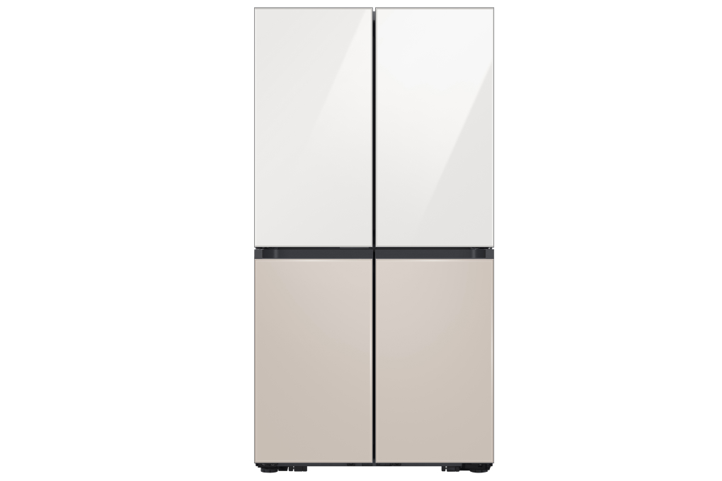 Tủ Lạnh Samsung Bespoke 4 Cửa với Beverage Center™ 648L màu Trắng Thạch Anh/Nâu Be RF59CB66F8S/SV - Hàng chính hãng