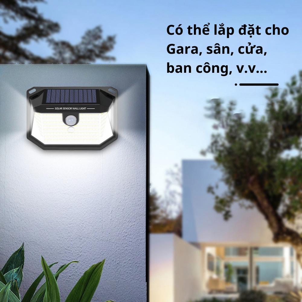 Đèn năng lượng mặt trời treo tường 148 Lumen T22 cảm biến tia hồng ngoại