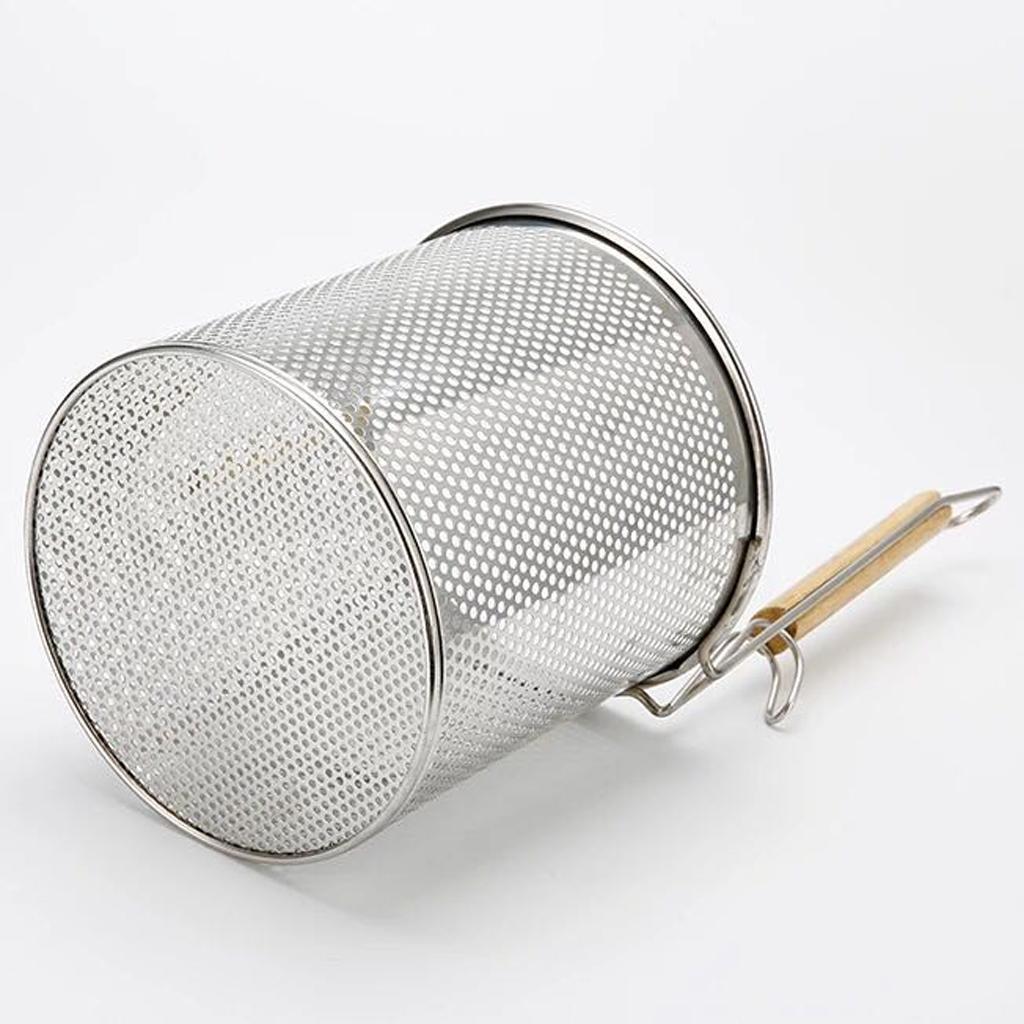 2 Pcs Noodle Fine Mesh Colander Strainer w/ Handle Cooking Gadget 14cm