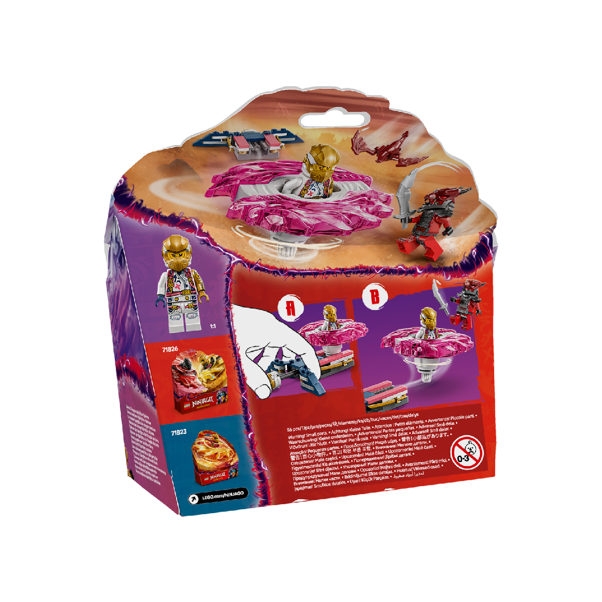 Đồ Chơi Con Quay Của Sora LEGO NINJAGO 71824 (56 chi tiết)
