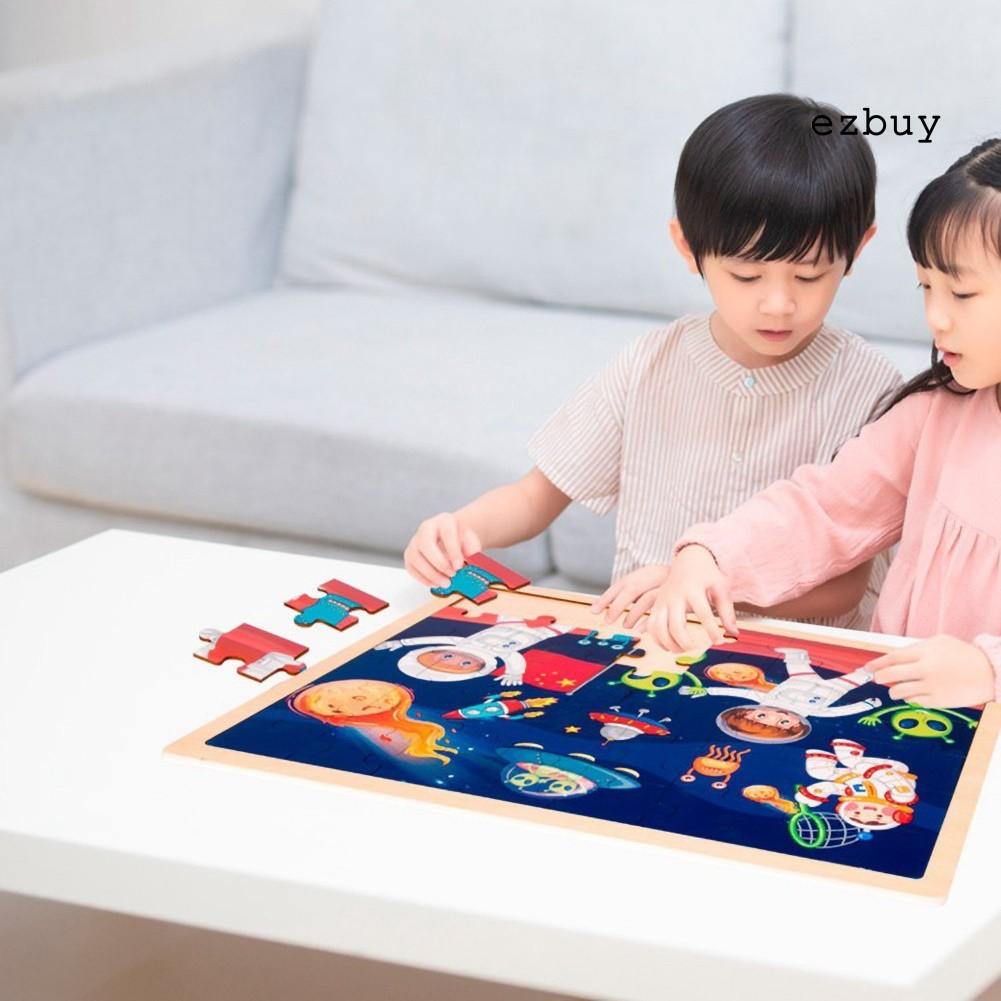 Set 24 / 48 / 100 Miếng Ghép Hình Các Phương Tiện Giao Thông Cho Bé