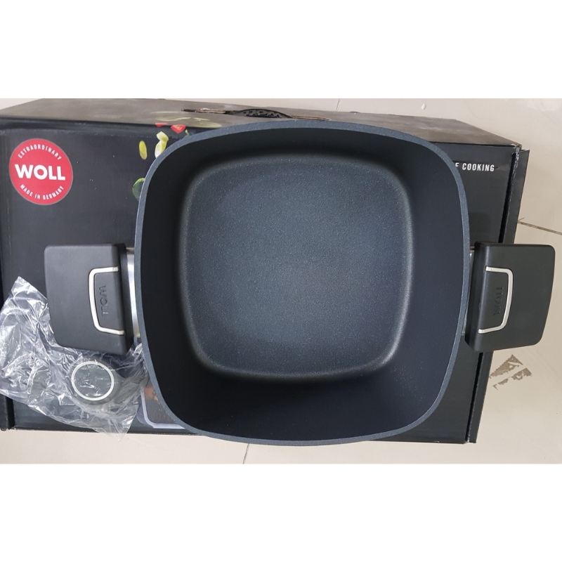 Chảo vuông 2 quai cầm WOLL Diamond Lete Casseroles Công nghệ chống dính kim cương
