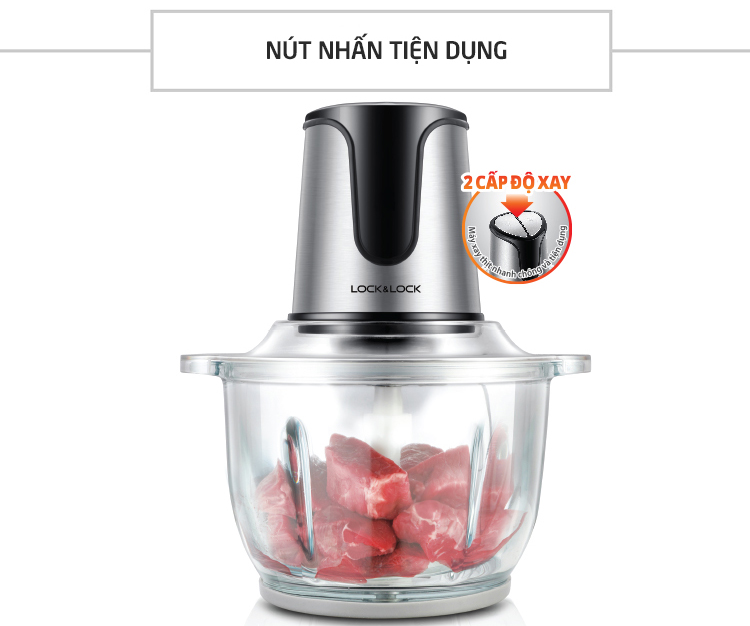 Máy Xay Thịt 2 Lưỡi Dao Kép Lock&Lock EJM171 - Hàng Chính Hãng