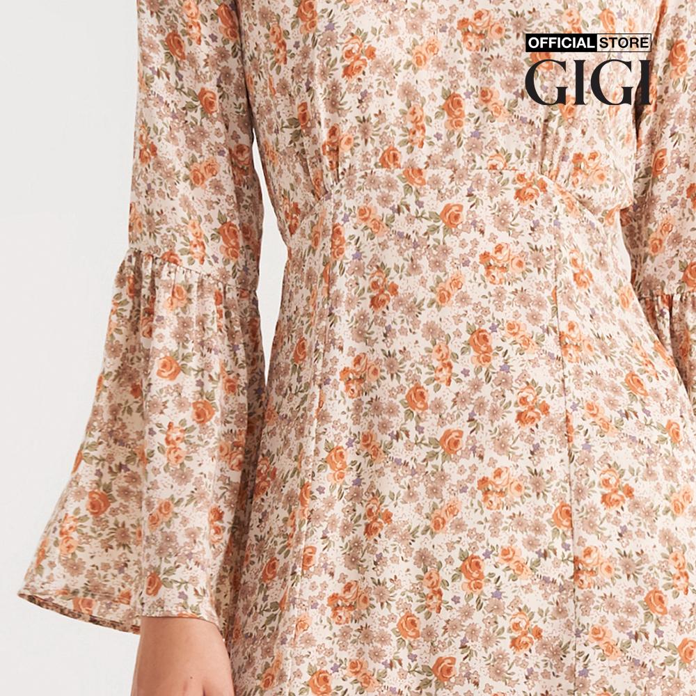 GIGI - Đầm midi tay dài xẻ tà thời trang G2102D211130-04