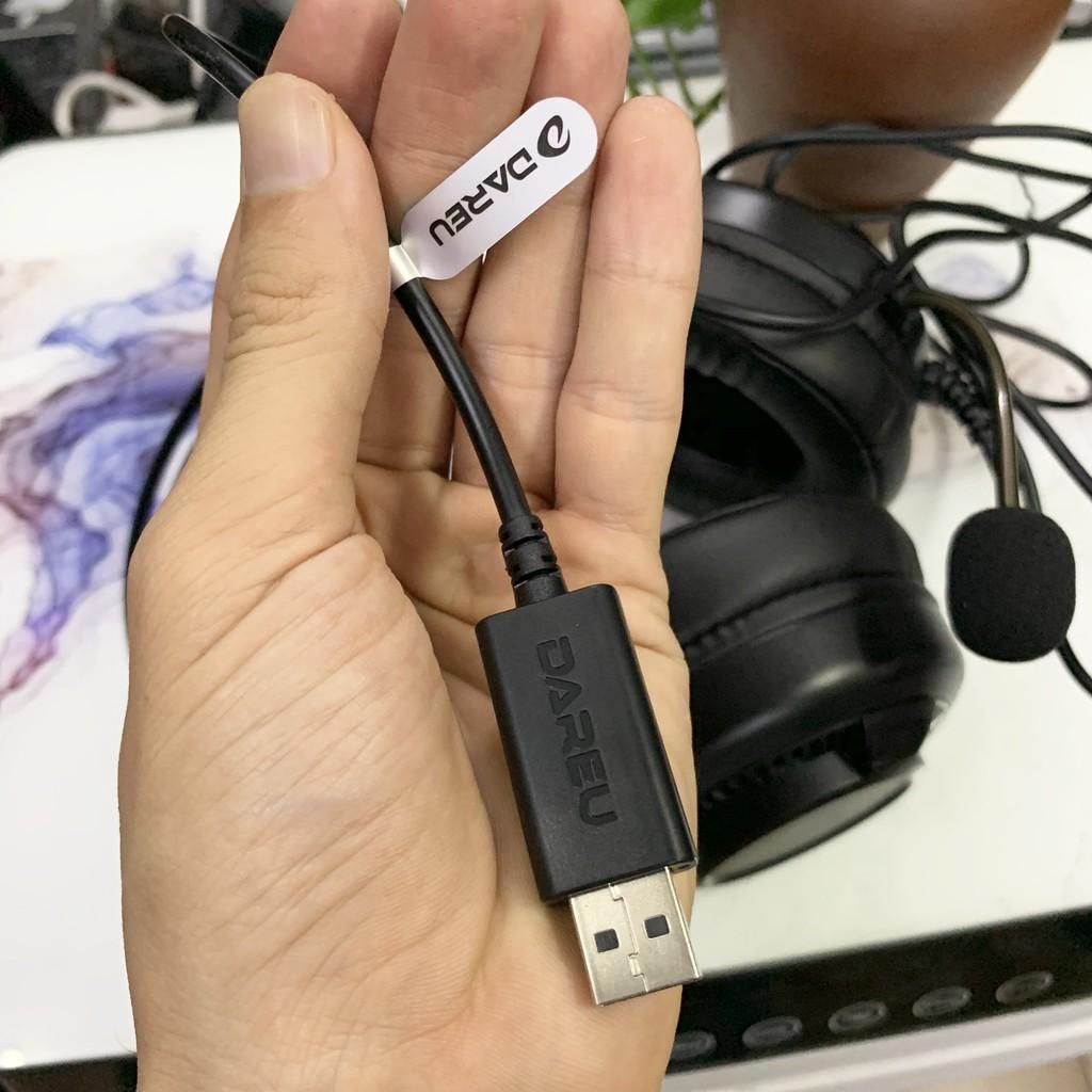 Tai nghe gaming DAREU EH416 RGB giả lập 7.1 cắm cổng USB Hàng Chính Hãng