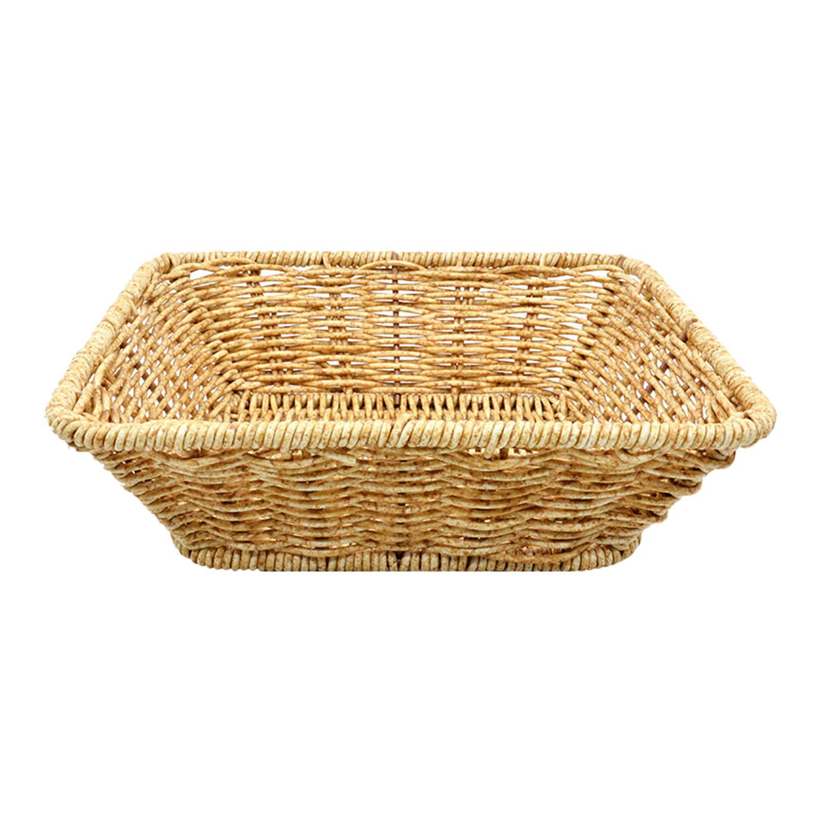 Woven Fruit Basket Kitchen Fruit Bowl, Food Serving Holder Farmhouse Decor Multifunctional Food Vegetables Serving Basket for Vegetables, Camping