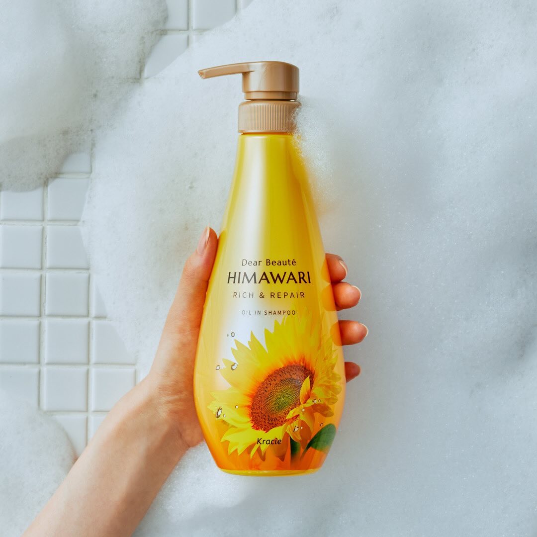 Combo Dầu Gội Và Dầu Xả Himawari Phục Hồi, Dưỡng Ẩm Sâu Kracie Dear Beaute Himawari (Combo 2 Chai)