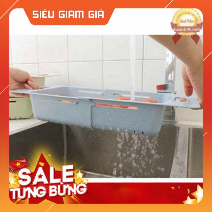 Rổ Gác Bồn Rửa Bát - Rửa Chén, Rau Củ Quả Gấp Gọn Đa Năng Tiện Dụng