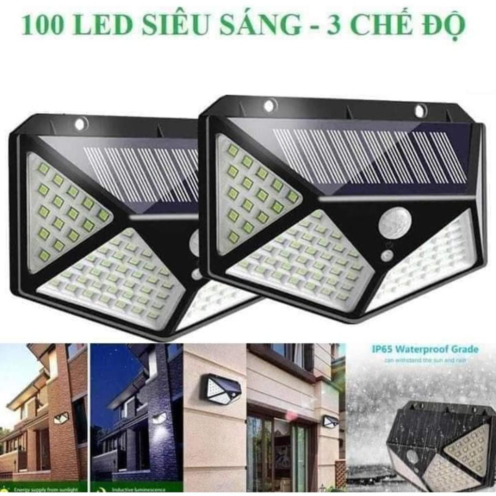 Đèn năng lương mặt trời ĐÈN 100 LED 3 CHẾ ĐỘ SÁNG