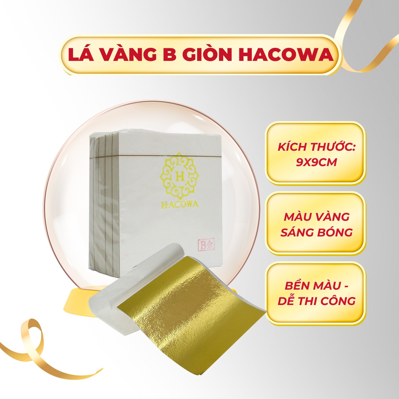 Lá vàng công nghiệp Đài Loan 500 lá B giòn loại đẹp