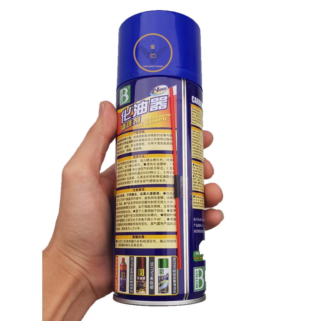 Bình xịt vệ sinh chế hòa khí Botny Carburetor Cleaner 450g