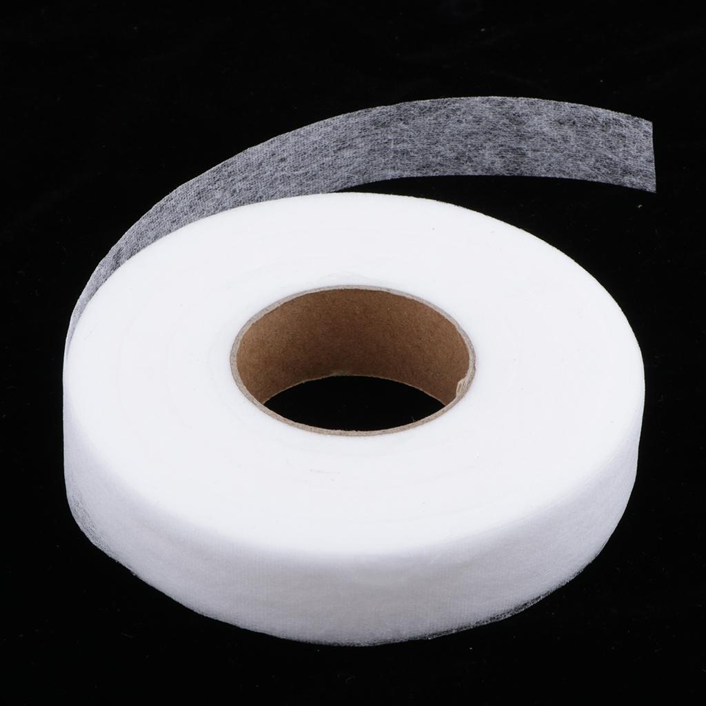 2 Roll Iron on Fabric Fusing Tape 25mm Adhesive Hemming Tape 90 Yards/each