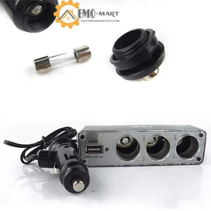 Bộ chia cổng cắm tẩu trên ô tô V2 WF-0096 siêu bền - có bảo hành
