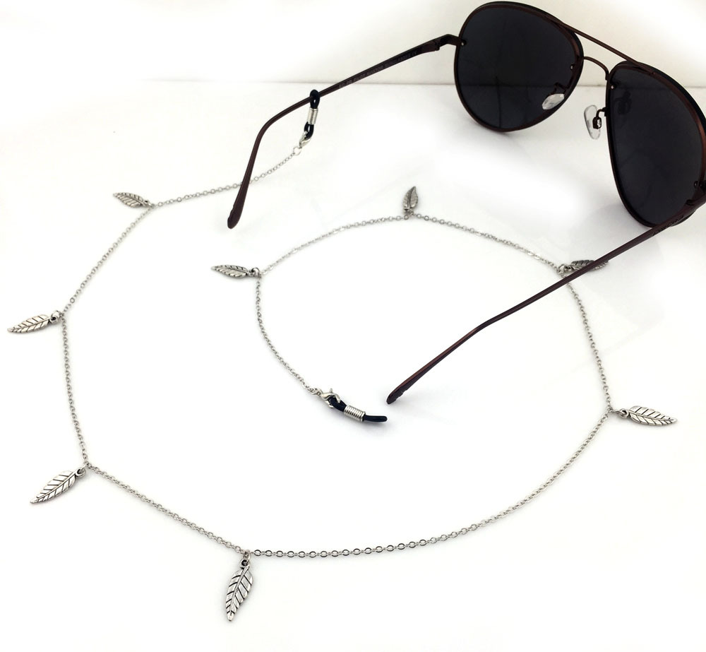 Glasses chain chuỗi lá dây đeo gọng kính chống trượt