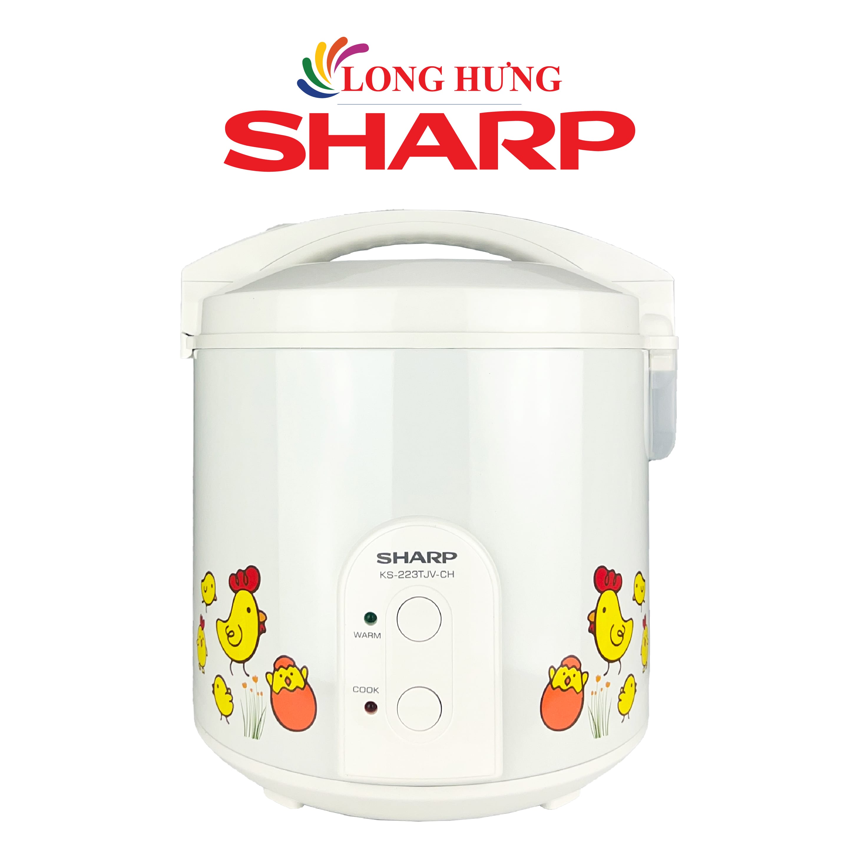 Nồi cơm điện nắp gài Sharp 2.2 lít KS-223TJV - Hàng chính hãng