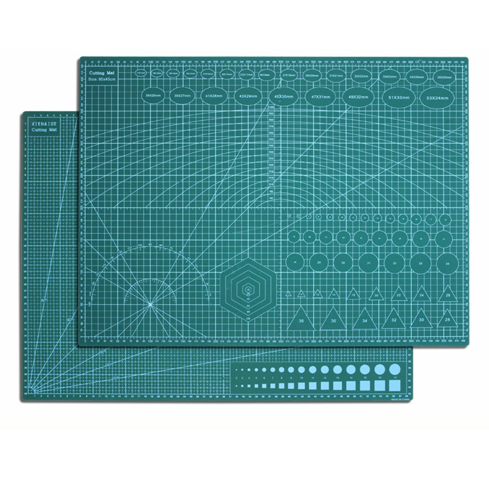 2-3pack A1/A2/A3/A4 Cutting Mat Rotary Cutter Knife Printed Grid Craft green