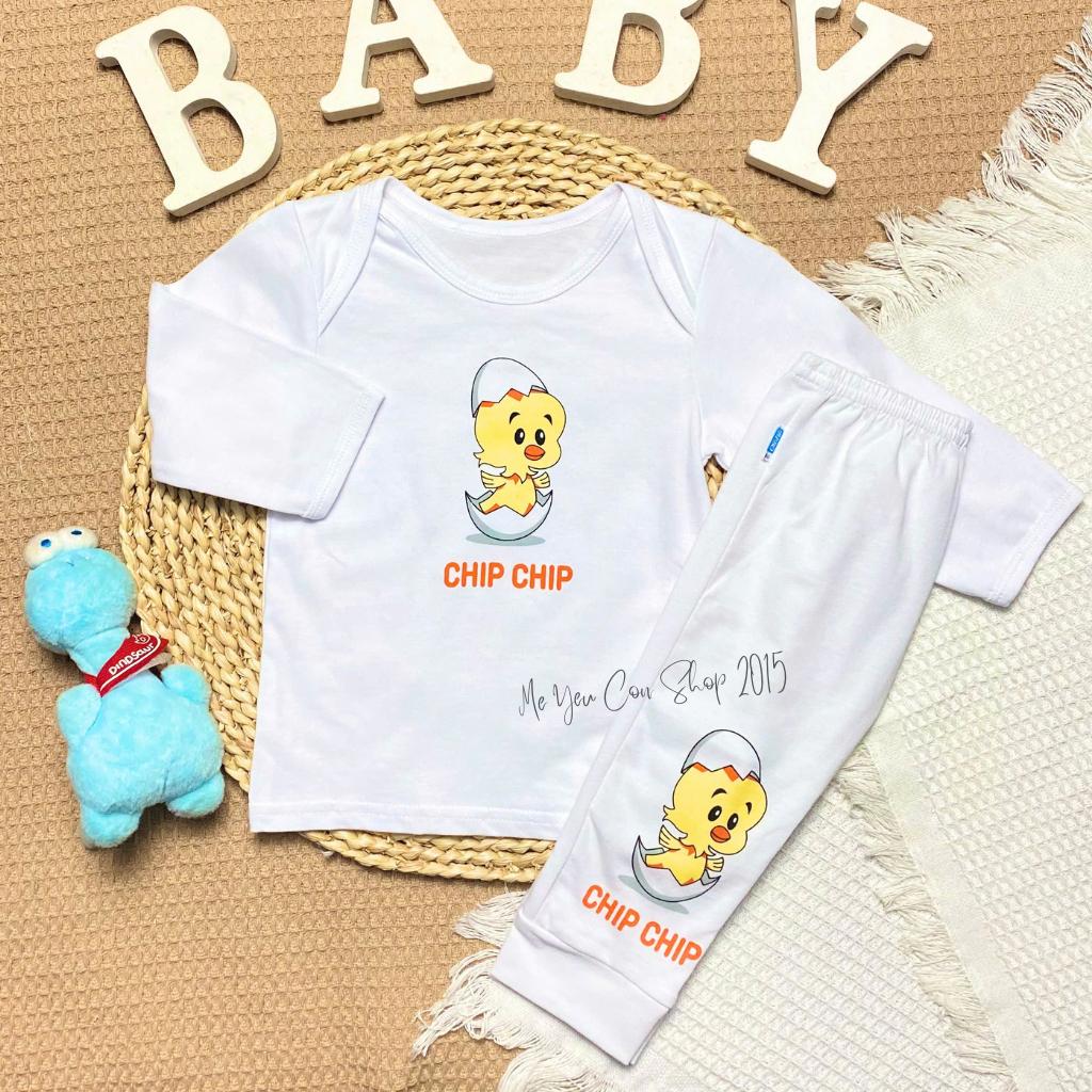 (4-9kg) Bộ Quần Áo Tay Dài Chồm Vai Cotton Thoáng Mát, Thấm Hút Mồ Hôi Cho Bé Trai/ Bé Gái - Bibo KT - Cáo Nhỏ