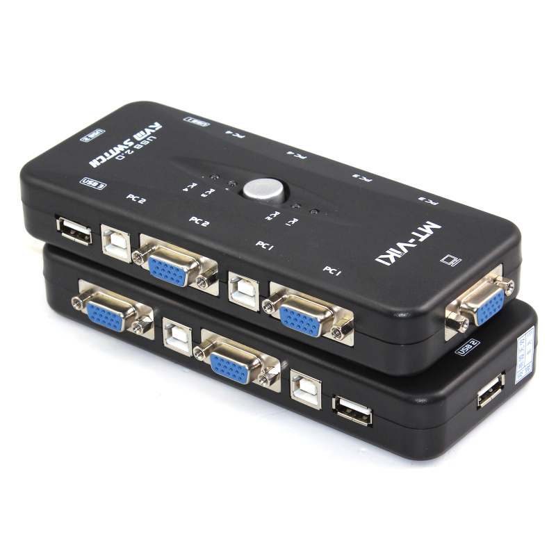 Bộ chia KVM USB MT- VIKI 4 cây dùng 1 màn hình - Hàng Nhập Khẩu