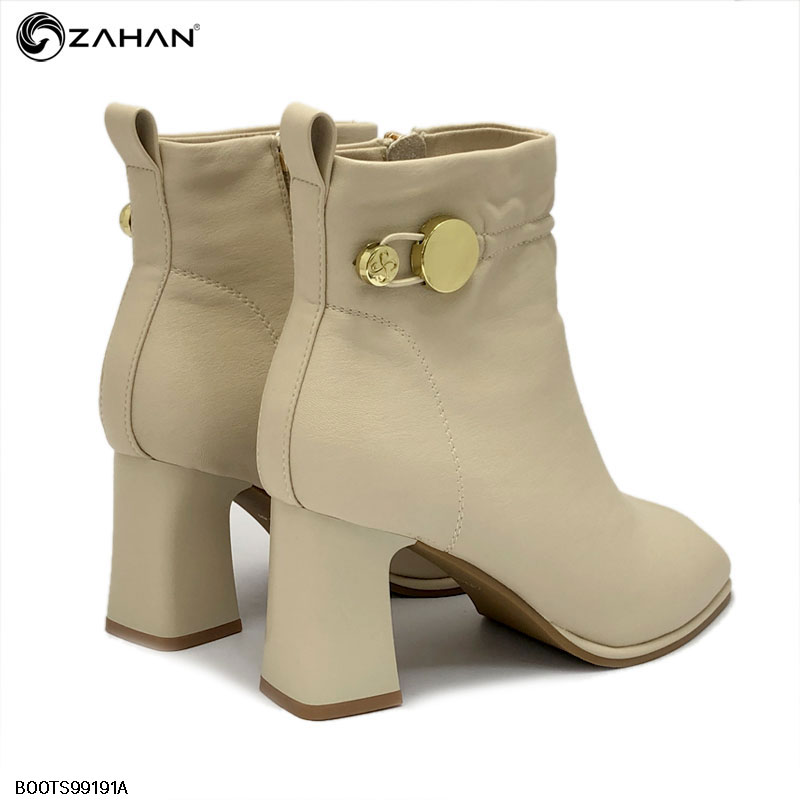 Boots nữ, cổ ngắn, mũi vuông, 6cm BOOTS99191A