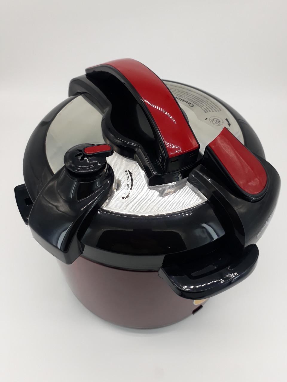 Nồi áp suất điện Matika 6L 1000W có điều chỉnh áp màu đỏ đen MTK - 9262 - HÀNG CHÍNH HÃNG