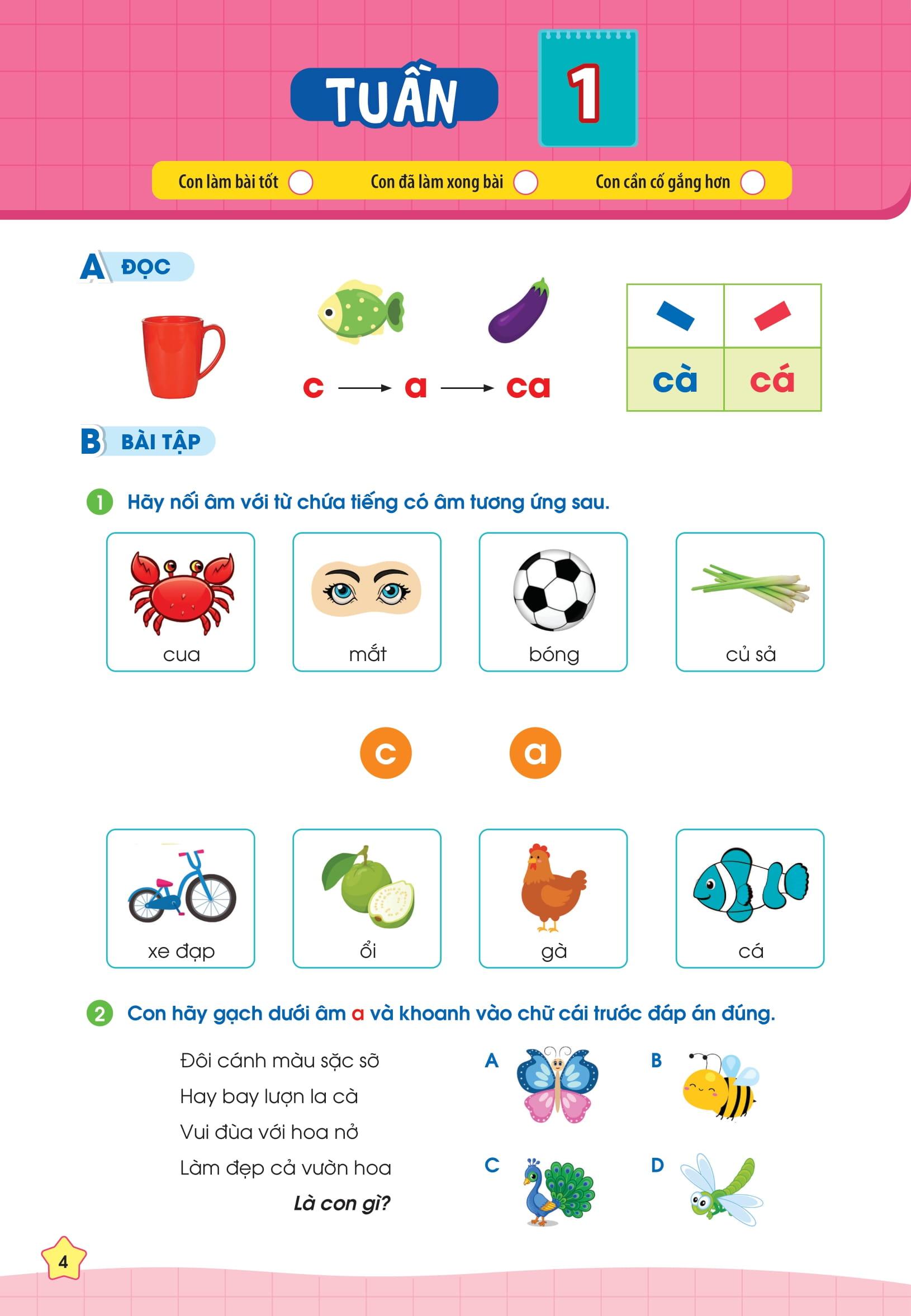 Combo Sách Phiếu Bài Tập Cuối Tuần Toán Và Tiếng Việt Lớp 1 (Bộ 2 Cuốn)