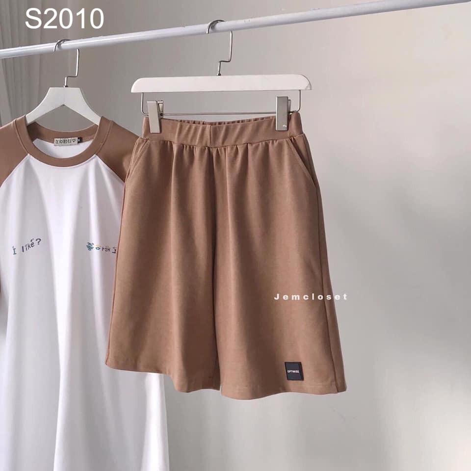 Bộ Đùi Chữ Hàn Quốc - Chất cotton mát tay lỡ - freesize dưới 60kg - S2010