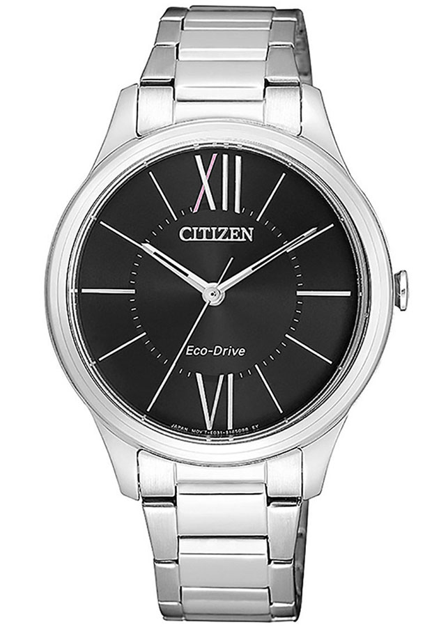 Đồng Hồ Nữ Citizen Dây Thép Không Gỉ EM0410-58E - Mặt Đen