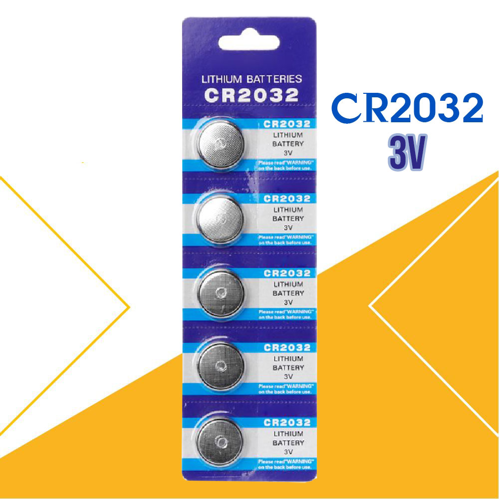 Pin Nút Áo CR2032 BR2032 DL2032 ECR2032 Lithium 3V CR 2032 220mAh (5 Viên) Pin Cho Đồng Hồ Điện Tử/ Đồ Chơi Điều Khiển Từ Xa/ Đèn Xe Đạp