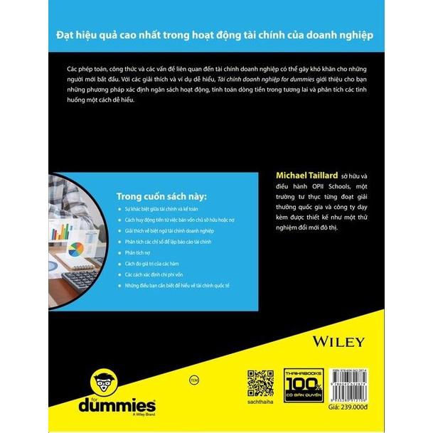 Sách - Tài chính doanh nghiệp for Dummies - Thái Hà Sach24h