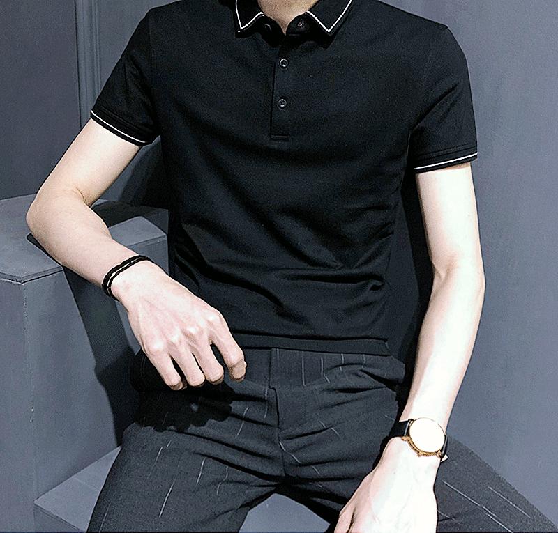 Áo phông, áo thun Nam Polo cổ bẻ có đường viền mang phong cách Hàn Quốc lịch lãm, chất liệu vải Cotton cao cấp, mềm mịn,dáng ôm, co giãn, hợp xu hướng thời trang - Mẫu HOT