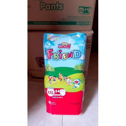 Combo 2 bịch tã quần Goo.n Friend super jumbo XXL34