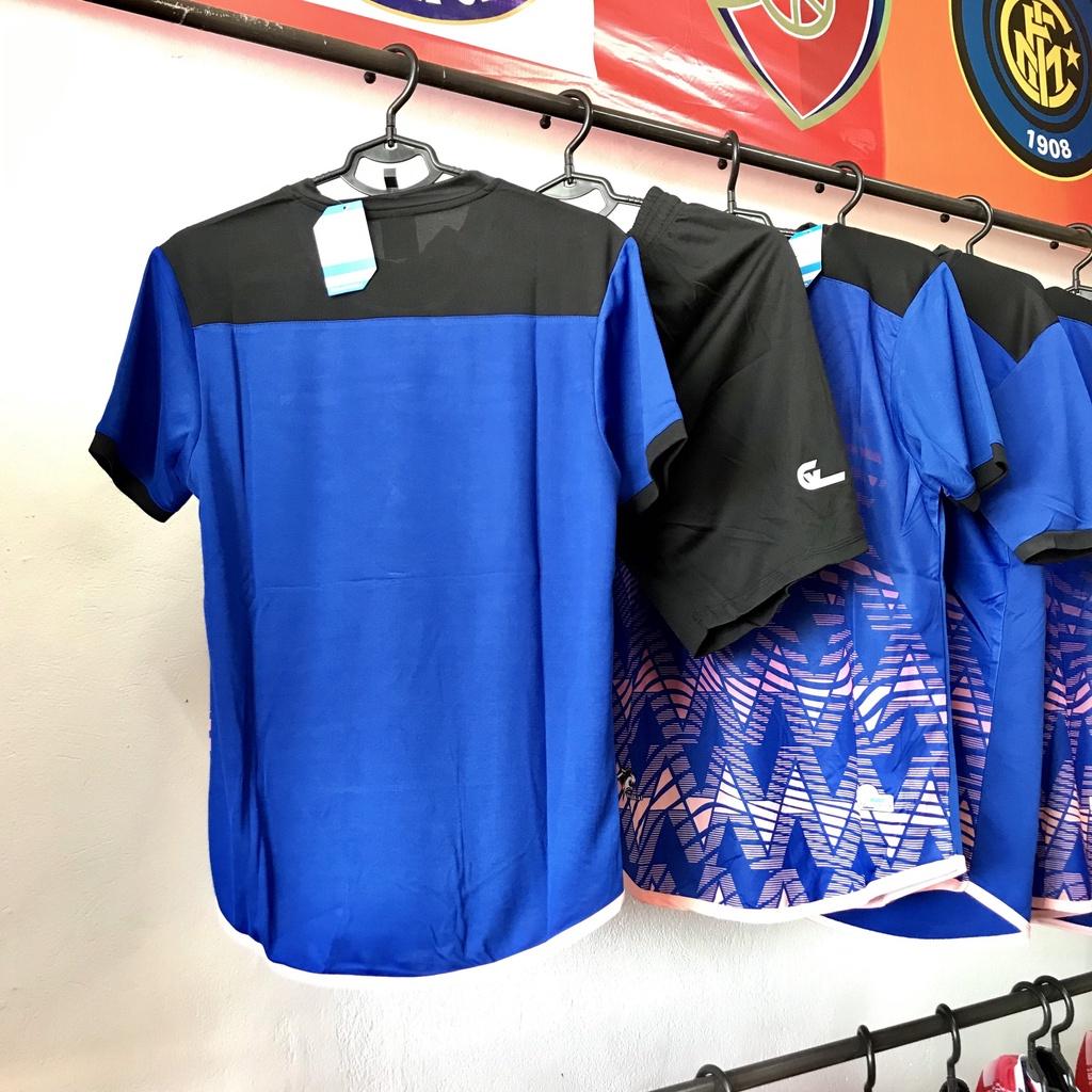 Mẫu quần áo đá banh dành cho vua phủi vải gai lạnh Riki CV C100 xanh