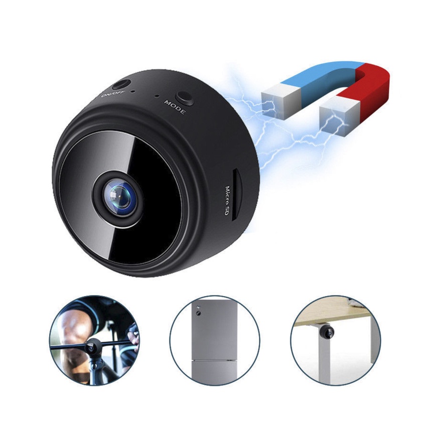 Hình ảnh Camera An Ninh IP 1080P HD Không Dây Wifi 3Tech Little Stars Camera IR Camera Mini CCTV A9S