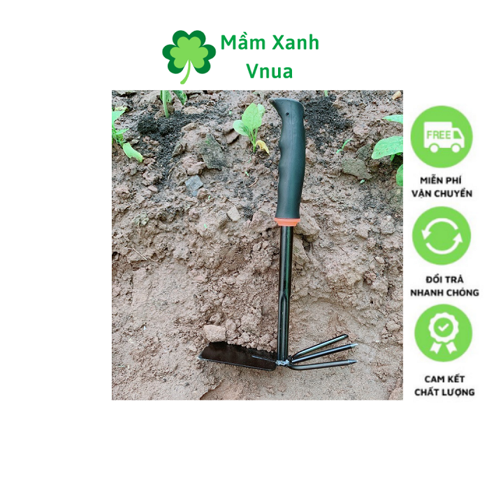 Cuốc và Cào 2 in 1 Tiện Lợi - Cán Cao Su - MG34
