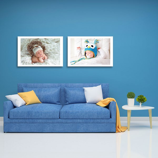 Bộ 2 Tranh Trẻ Em Ngủ Ngon - Tranh Phòng Ngủ Độc Đáo Canvas Có Viền W1176