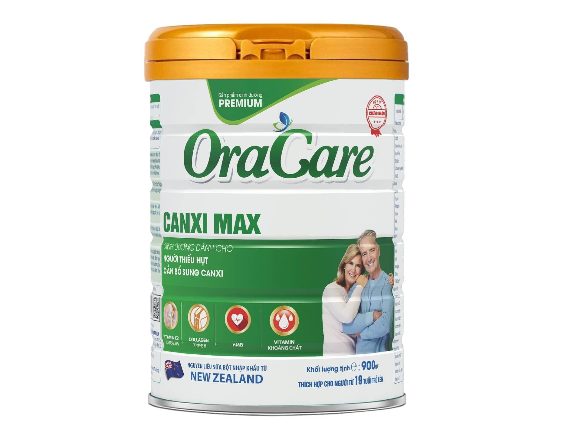 Sữa OraCare CANXI MAX lon 900g - Sữa dinh dưỡng cho người thiếu hụt canxi