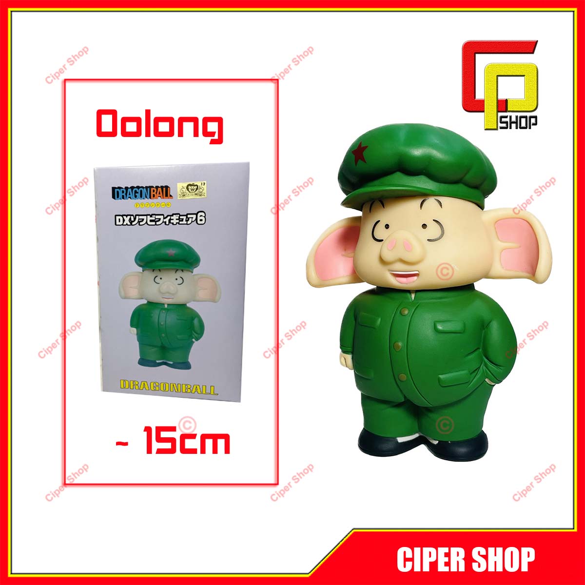 Mô hình Heo Oolong - Áo Xanh - Figure Pig Oolong 7 viên ngọc rồng