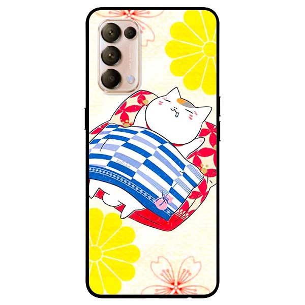 Ốp lưng dành cho Oppo Reno 5 mẫu Mèo May Mắn 1