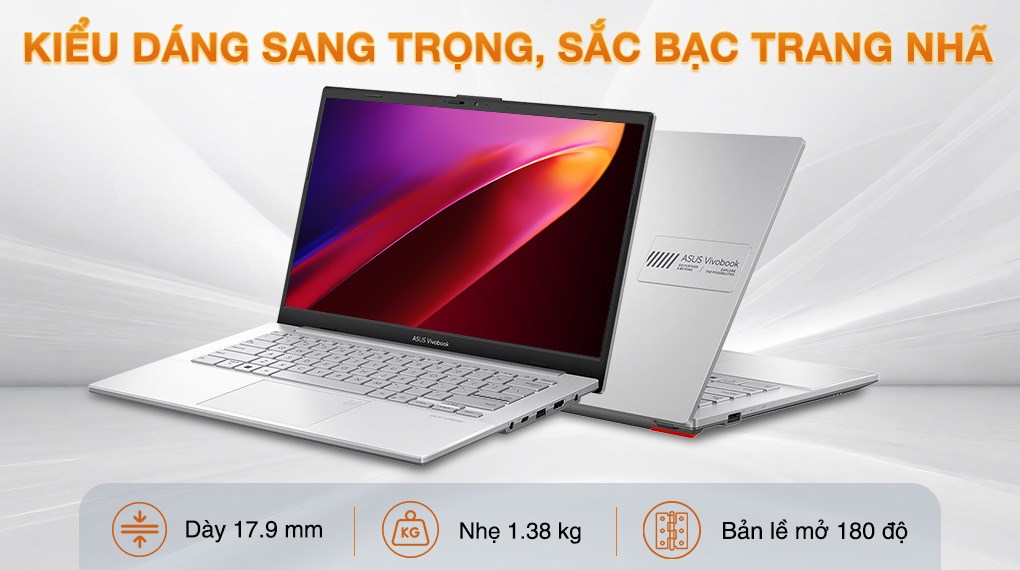 Laptop Asus Vivobook Go E1404FA - EB482W (R5 7520U, 16GB, 512GB, Full HD, Win11) - Hàng chính hãng