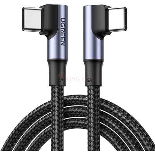 Cáp USB Type-C to Type-C 90 độ Ugreen M/M Cable US335 - Hàng chính hãng