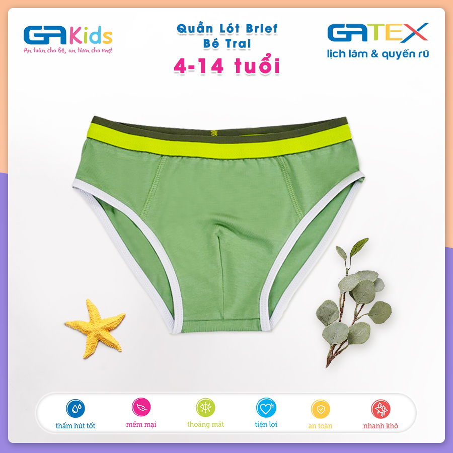 Set 3 Quần Lót Brief Bé Trai GAKIDS - Cotton Cao Cấp