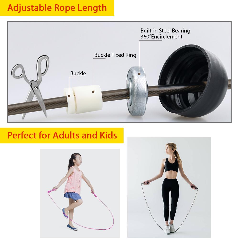 Dây nhảy dây bằng thép 2,8M